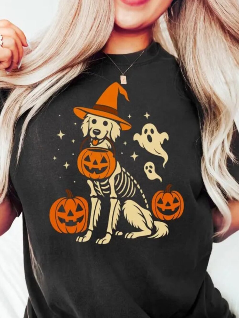 Halloween Cute Dog Shirt, Dog Shirt, Pumpkin Dog Tee